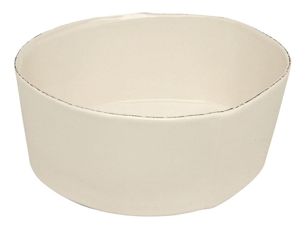 "Lastra" Large Salad Bowl white