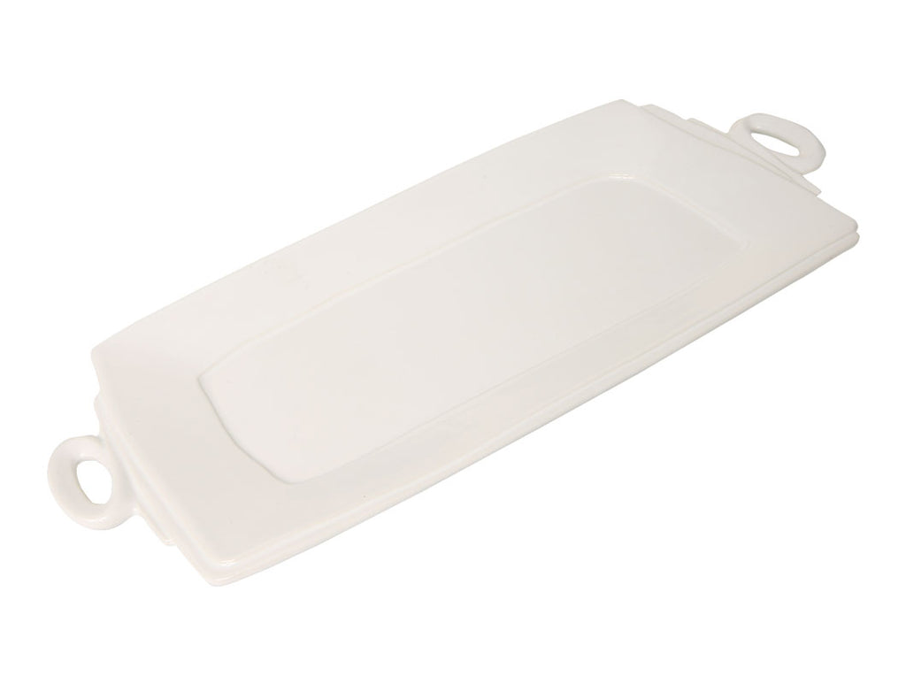 "Lastra" Handler Rectangular Platter white