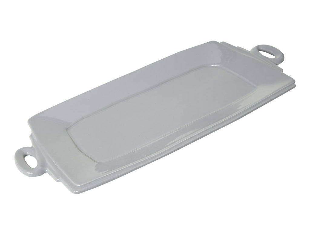 "Lastra" Handler Rectangular Platter gray