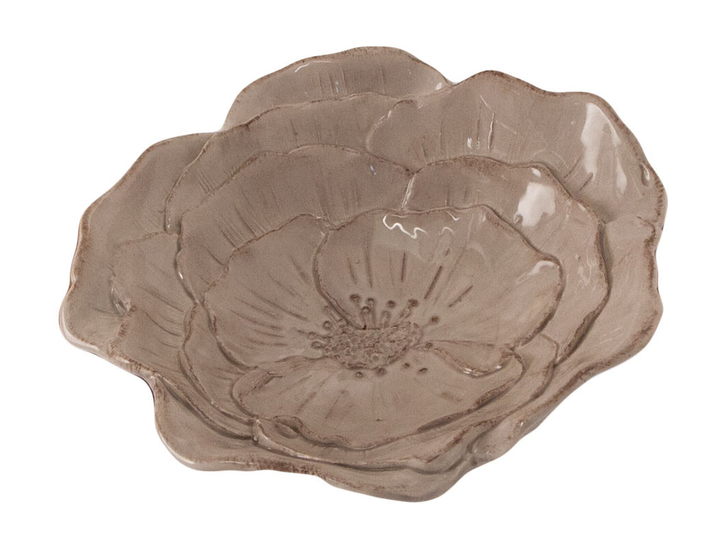 "Romantica" Rose Small Bowl Gray