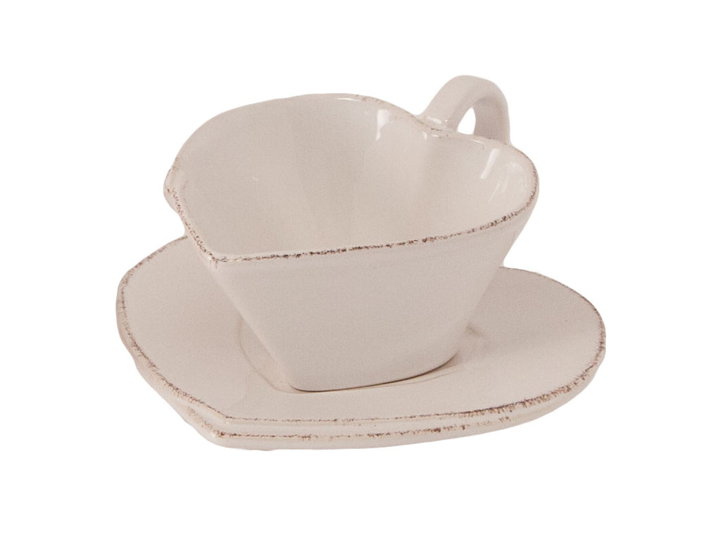 "Lastra" Tea Set Cup & Saucer white