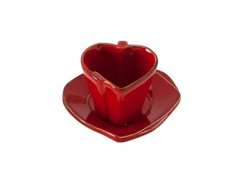 "Lastra" Cafè Set Cup & Saucer white