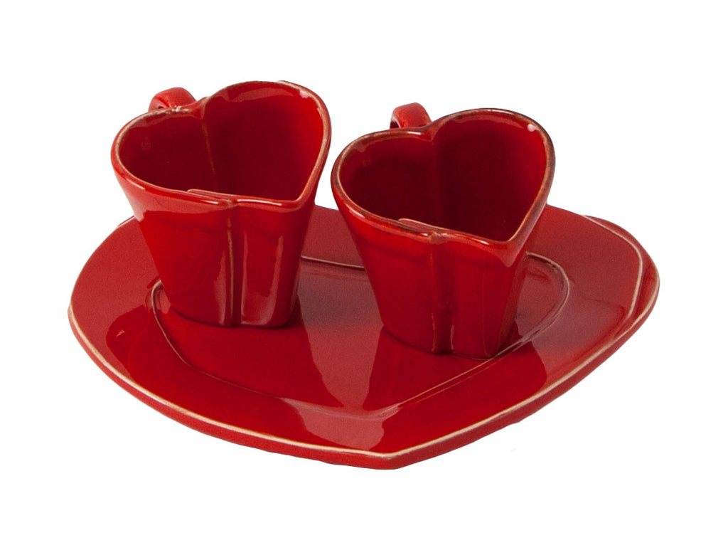 "Lastra" Set Cafè tète-à-tète red