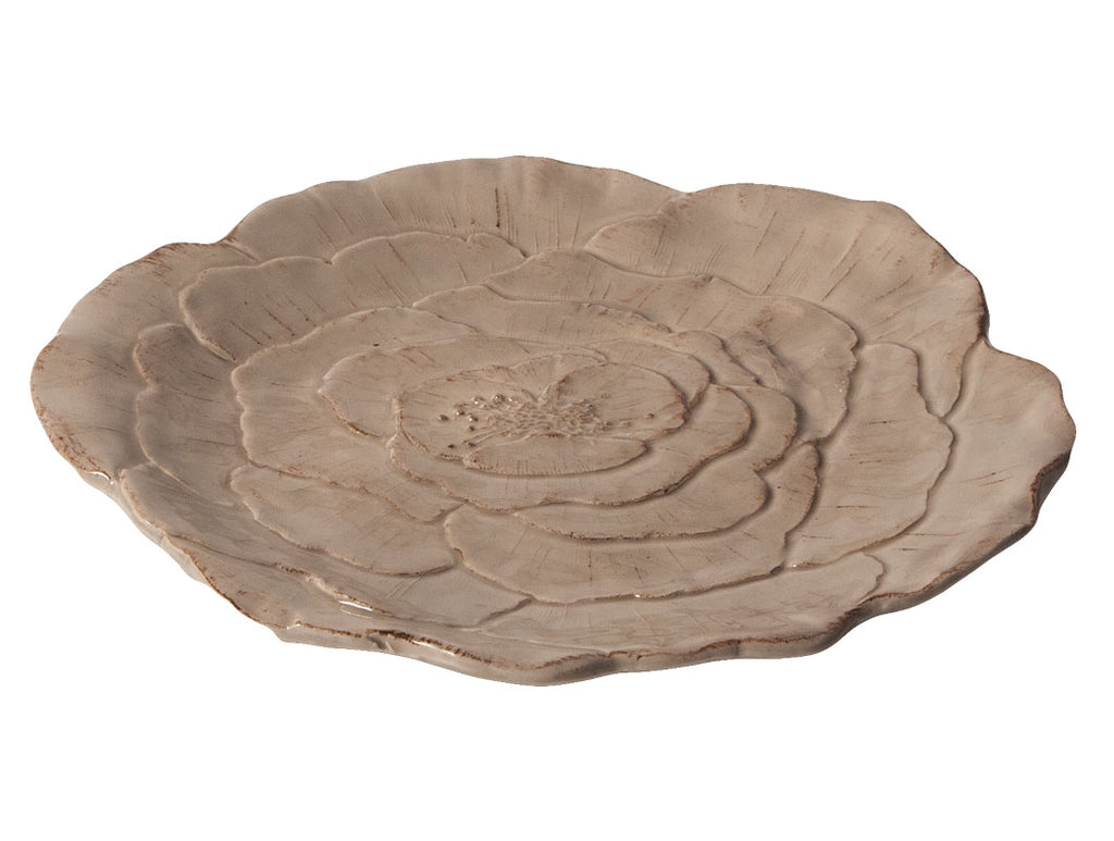 "Romantica" Rose Small Plate gray