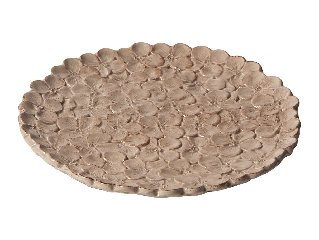 "Romantica" Hydrangea Small Plate gray