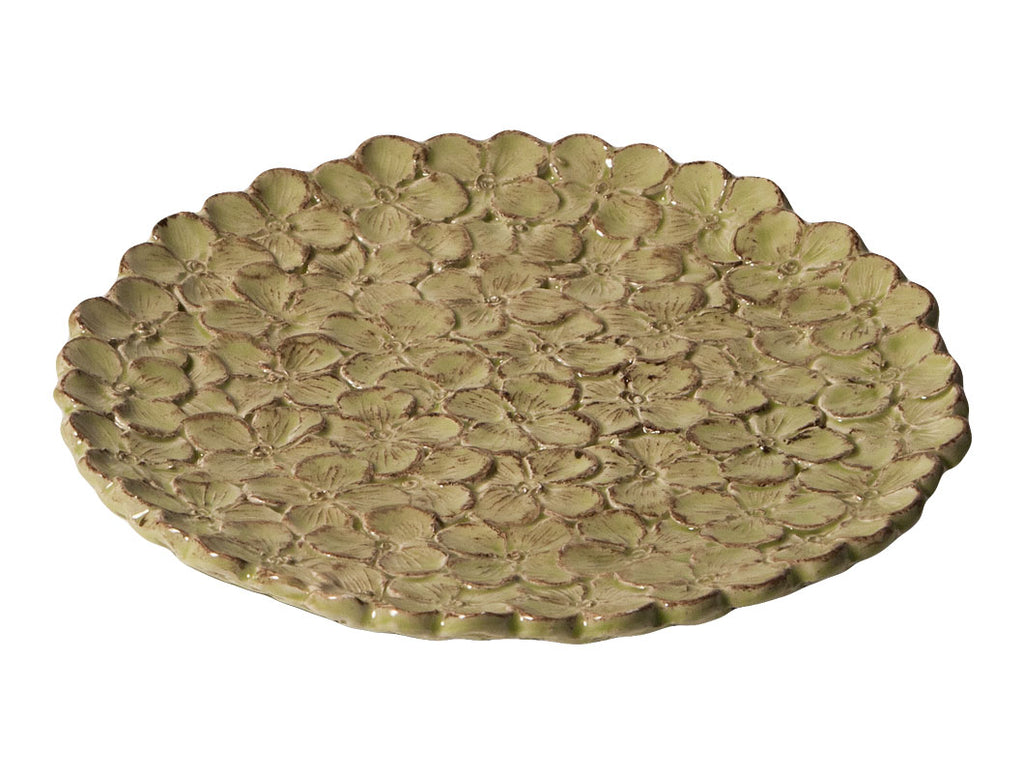 "Romantica" Hydrangea Small Plate Lime