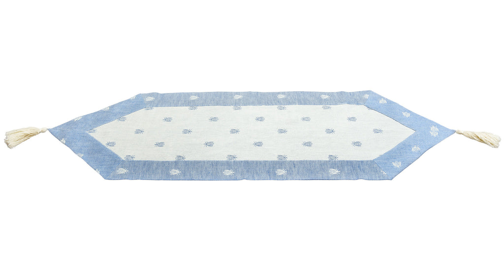 Table runner "Ape" with tassels