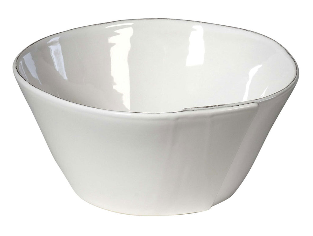 "Lastra" Small Conic Salad Bowl white
