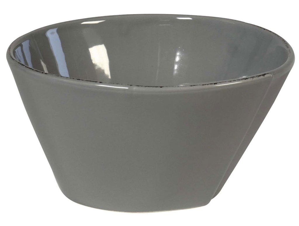"Lastra" Large Conic Salad Bowl gray
