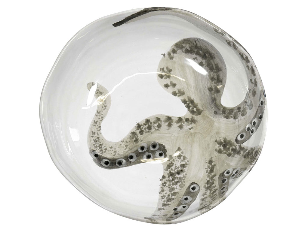 "Marina"Soup Plate Polpo Decor