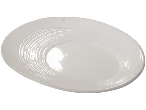 "Infinito" Oval Tray latte