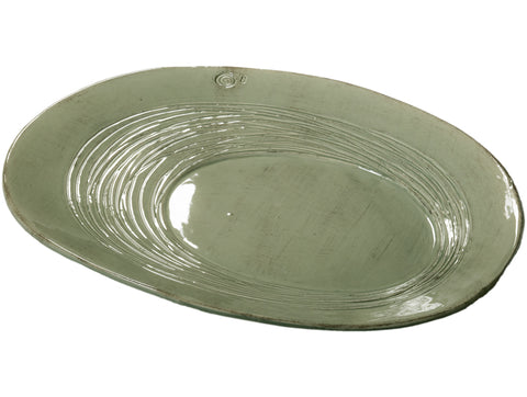 "Infinito" Oval Tray latte