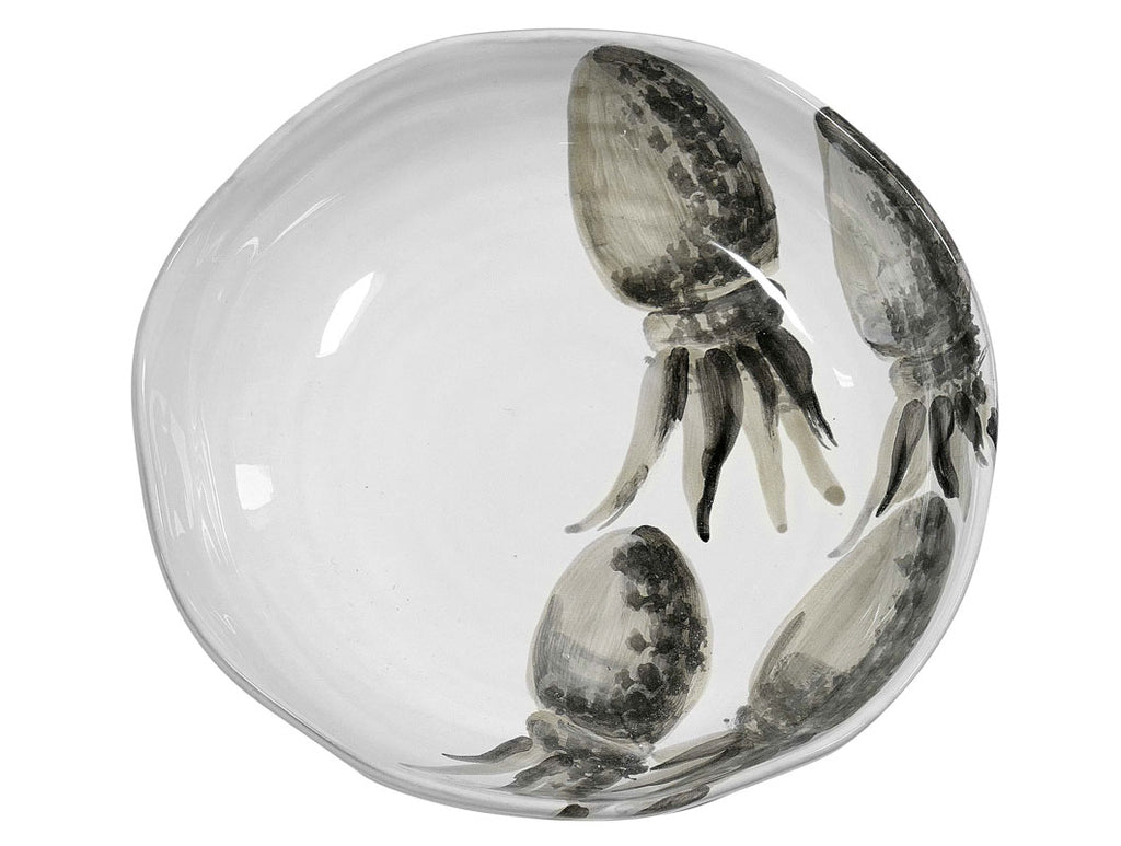 "Marina"Soup Plate Seppie Decor