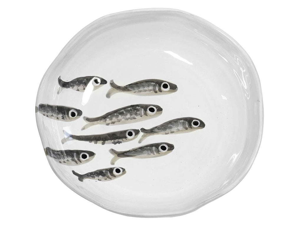 "Marina"Soup Plate Sardine Decor