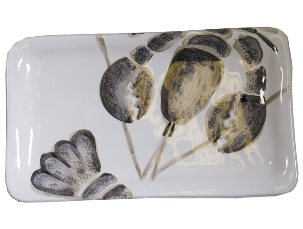 "Marina" Rectangular Plater Aragosta Decor