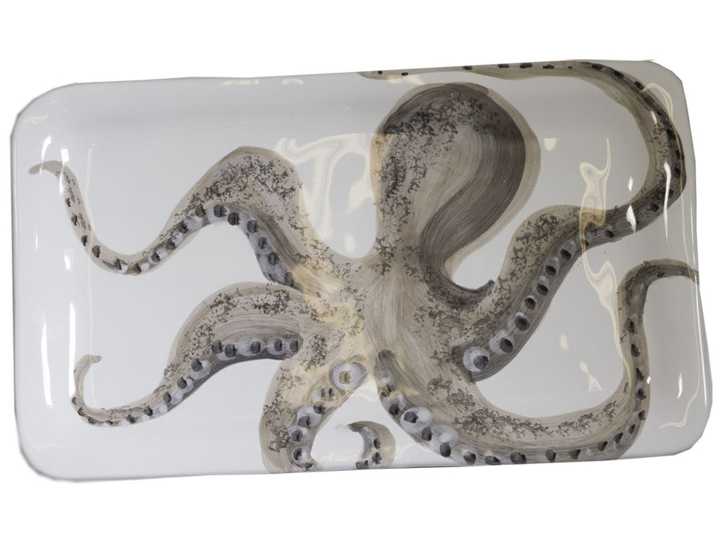 "Marina" Rectangular Plater Polipo Decor