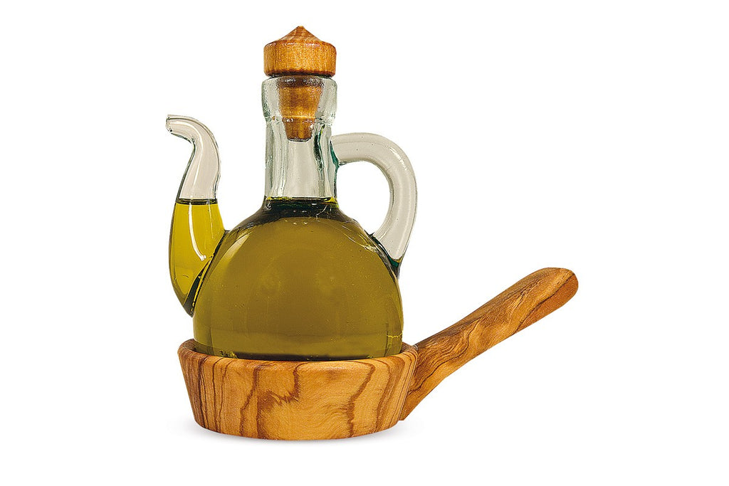 Single oil cruet with separable base