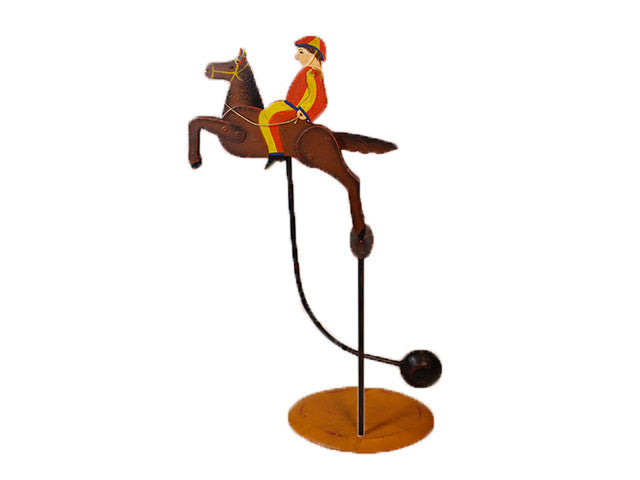Wrought iron Palio jockeys