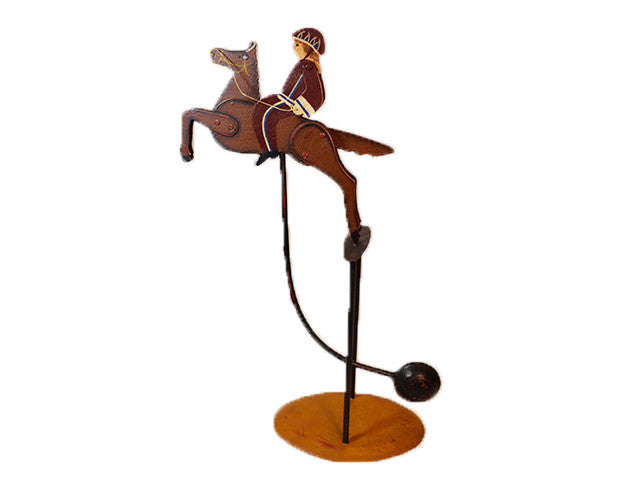 Wrought iron Palio jockeys