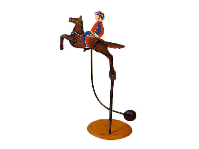 Wrought iron Palio jockeys