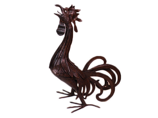 Wrought iron peacock