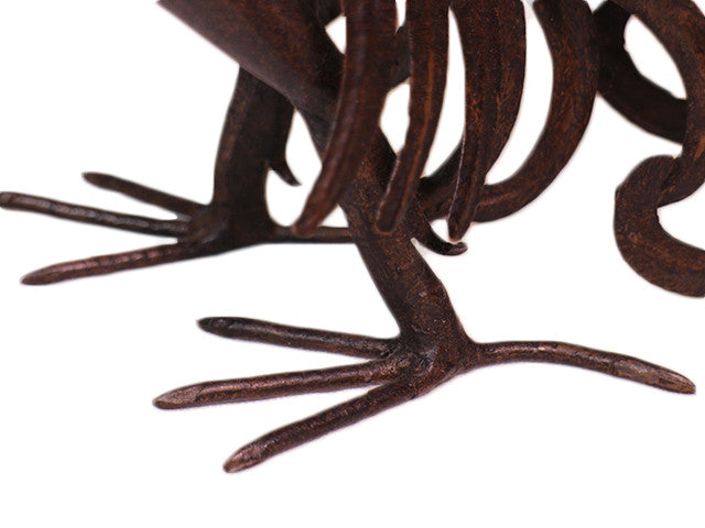 Wrought iron peacock