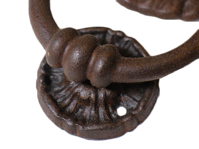 Wrought iron door knocker Lion