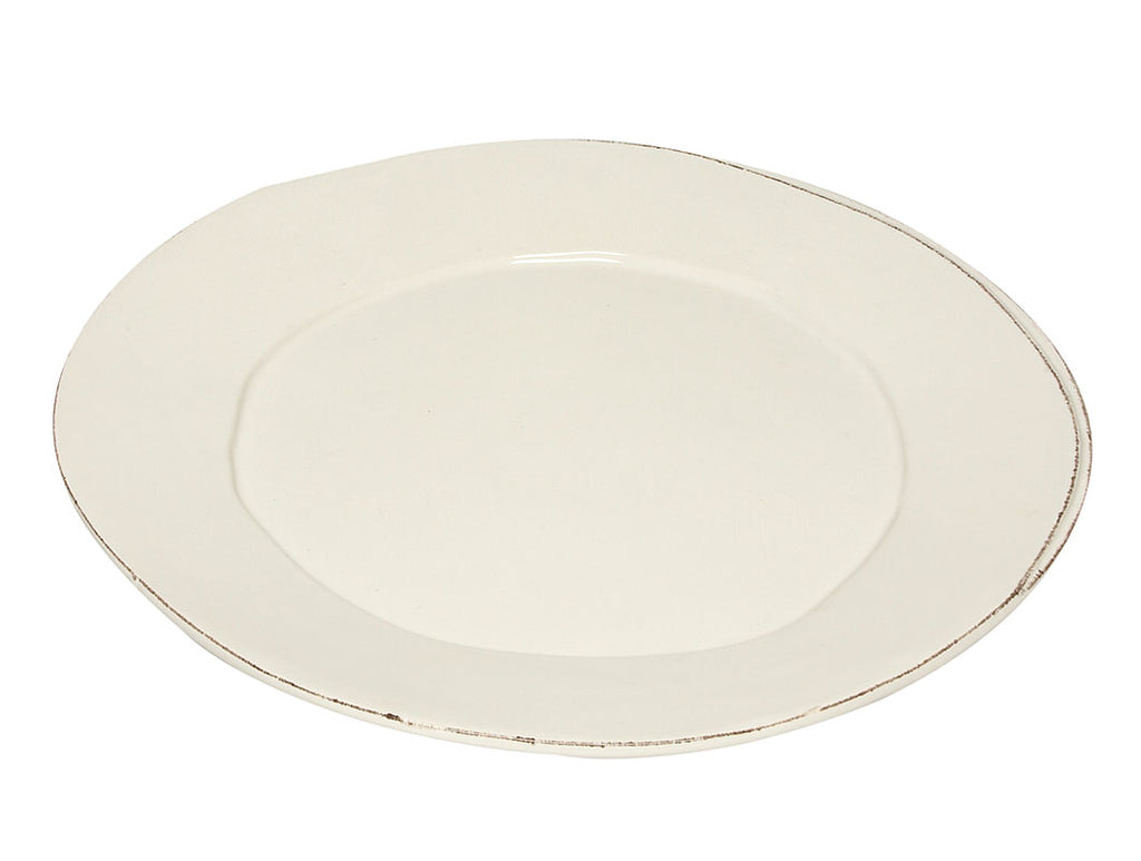 "Lastra" Round Platter white