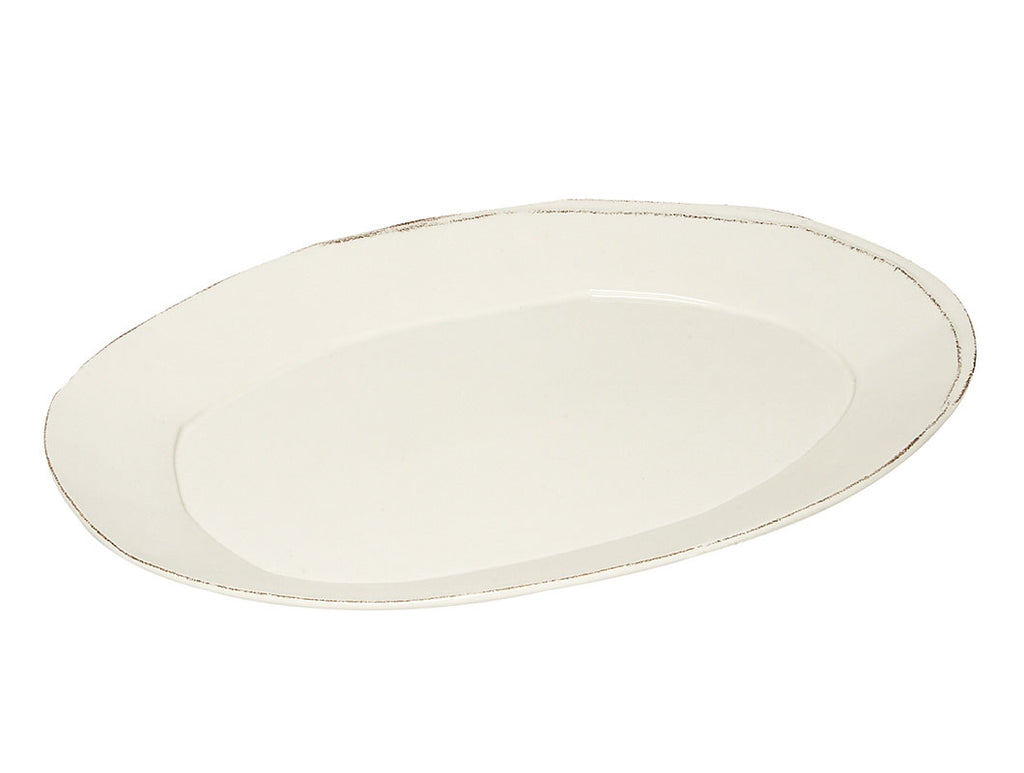 "Lastra" Oval Platter white