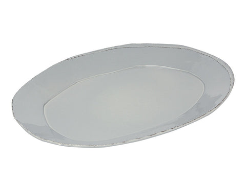 "Lastra" Oval Platter white