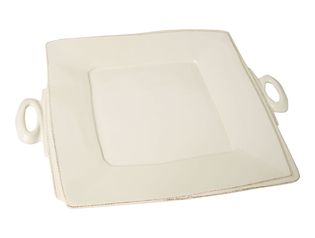 "Lastra" Handler Square Platter white