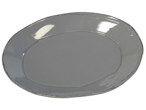 "Lastra" Small Oval Platter white