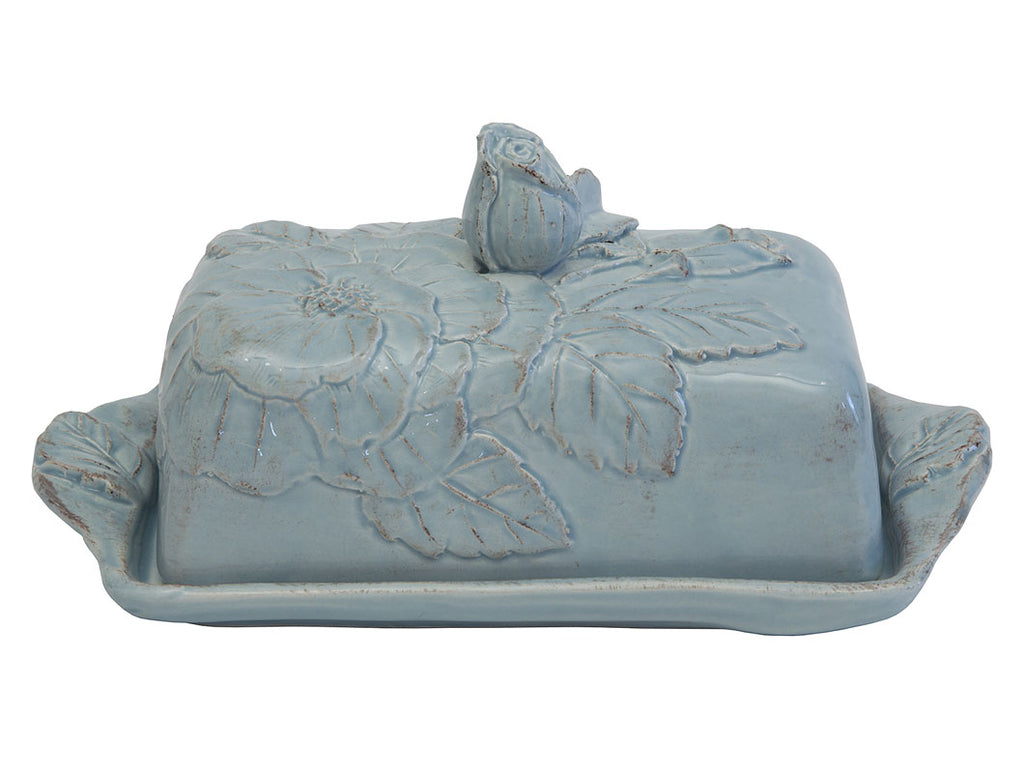 "Romantica" Butter Dish turquoise