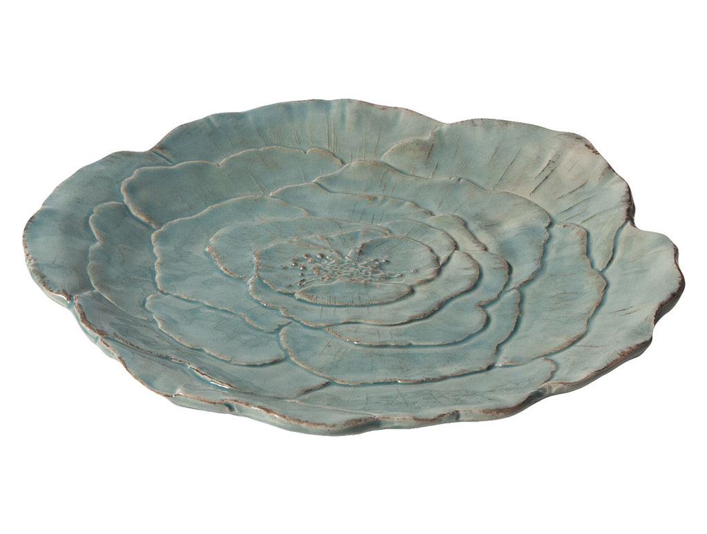 "Romantica" Rose Small Plate turquoise