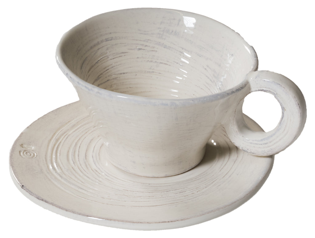 "Infinito" Tea Set Cup & Saucer latte
