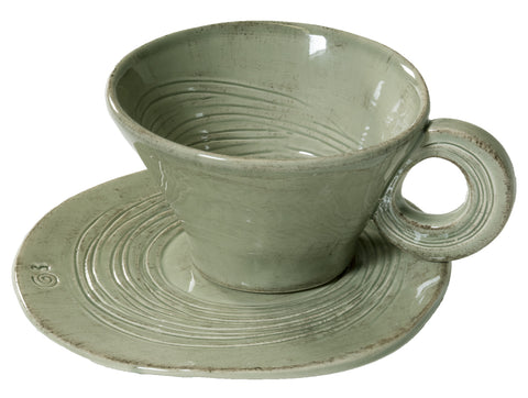 "Infinito" Tea Set Cup & Saucer latte