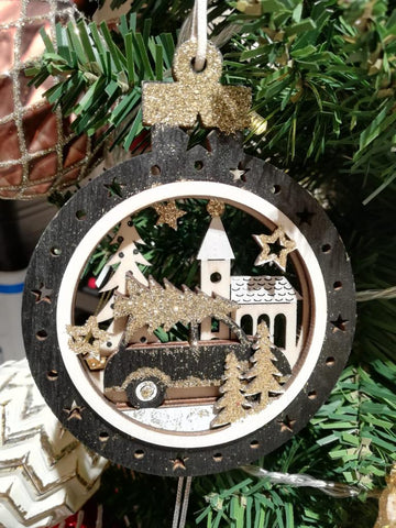 Wood- Christmas Ornament